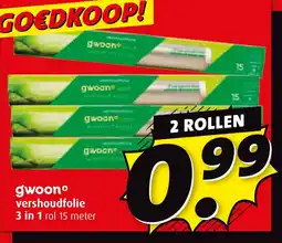 Boni Gwoono vershoudfolie aanbieding