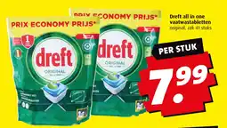 Boni Dreft all in one vaatwastabletten aanbieding