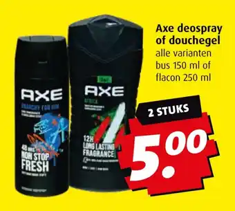 Boni Axe deospray of douchegel aanbieding