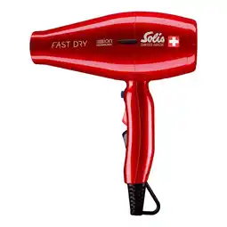 Bol.com Solis Fast Dry 360º Ionic 381- Föhn - Haardroger Professional - Rood aanbieding