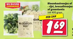 Nettorama Bloemkoolroosjes of rijst broccoliroosjes of groentemix aanbieding