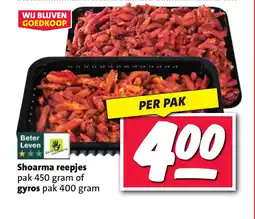 Nettorama Shoarma reepjes aanbieding