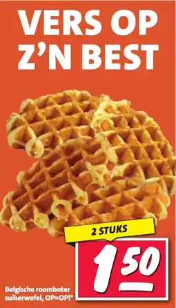 Nettorama Belgische roomboter suikerwafel aanbieding