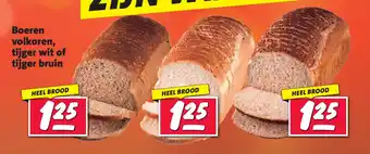 Nettorama Boeren volkoren tijger wit of tijger bruin aanbieding