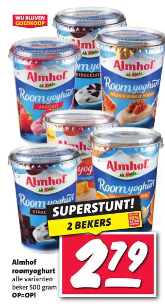 Nettorama Almhof roomyoghurt aanbieding