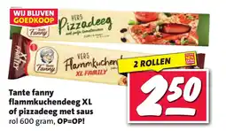 Nettorama Tante fanny flammkuchendeeg XL of pizzadeeg met saus aanbieding
