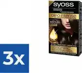 Bol.com SYOSS Oleo Intense 2-10 Bruinzwart Haarverf - 1 stuk - Voordeelverpakking 3 stuks aanbieding