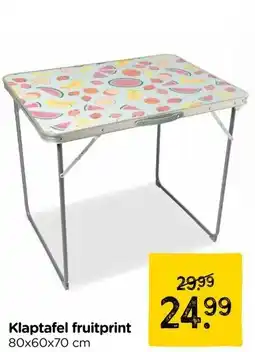 Xenos Klaptafel fruitprint aanbieding