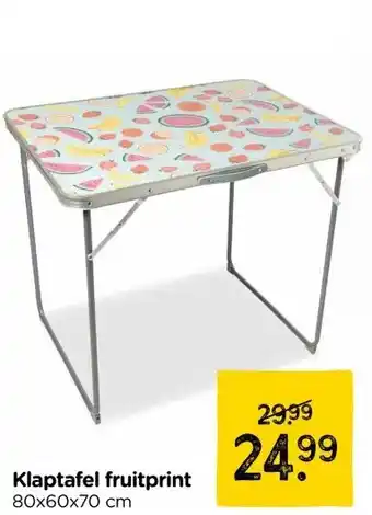 Xenos Klaptafel fruitprint aanbieding