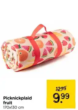 Xenos Picknickplaid fruit aanbieding