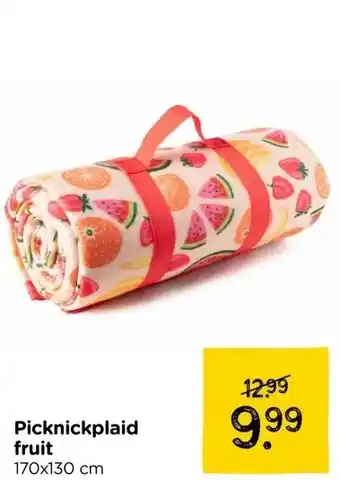 Xenos Picknickplaid fruit aanbieding