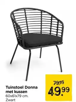 Xenos Tuinstoel Donna met kussen aanbieding