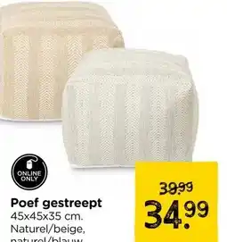 Xenos Poef gestreept aanbieding