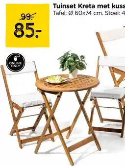 Xenos Tuinset Kreta met kussens aanbieding