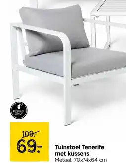 Xenos Tuinstoel Tenerife met kussens aanbieding