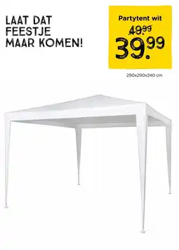 Xenos Partytent wit aanbieding