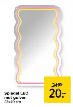 Xenos Spiegel LED met golven aanbieding
