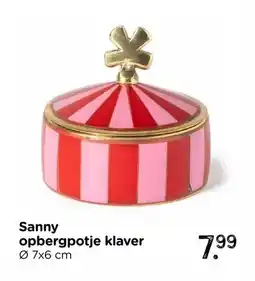 Xenos Sanny opbergpotje klaver aanbieding