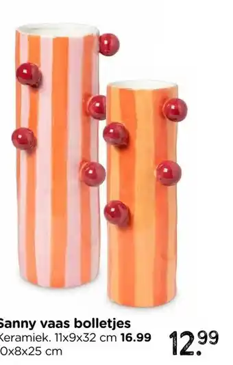 Xenos Sanny vaas bolletjes aanbieding