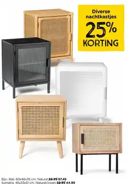 Xenos Diverse nachtkastjes aanbieding
