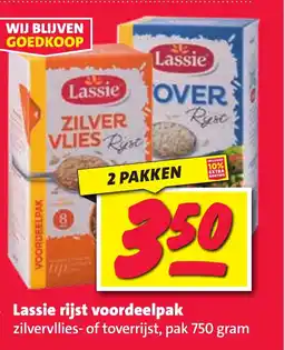 Nettorama lassie rijst voordeelpak aanbieding