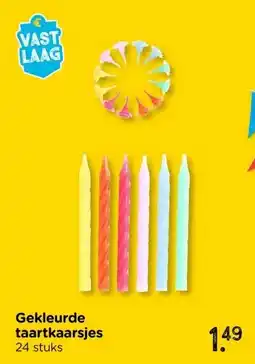 Xenos Gekleurde taartkaarsjes aanbieding