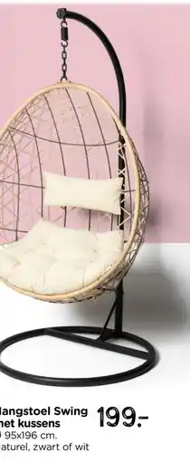 Xenos Hangstoel Swing met kussens aanbieding