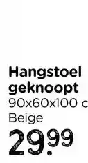 Xenos Hangstoel geknoopt - 90x60x100 cm aanbieding