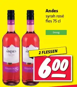 Nettorama Andes syrah rosé aanbieding