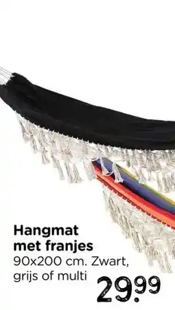 Xenos Hangmat met franjes - multikleur - 90x200 aanbieding
