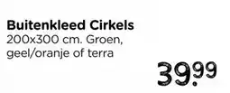 Xenos Buitenkleed cirkels - terra - 200x300 cm aanbieding