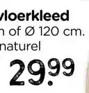Xenos Vloerkleed riet - naturel - ø120 cm aanbieding