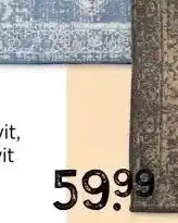 Xenos Luxe buitenkleed barok - blauw - 150x200 cm aanbieding