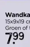 Xenos Wandkastje Zaha - groen - 26.8x20.5x10 cm aanbieding