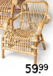 Xenos Rotan kinderstoel - 57x56x44 cm aanbieding