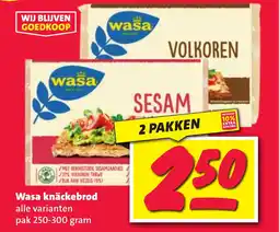 Nettorama Wasa knäckebrod aanbieding