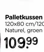 Xenos Palletkussens 120x80 cm - donkerblauw - set van 2 aanbieding