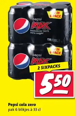Nettorama Pepsi cola zero aanbieding