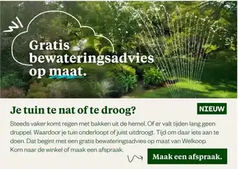 Welkoop Je tuin te nat of te droog? aanbieding