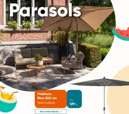 Van der Garde tuinmeubelen Platinum Riva 300 cm Teak houtlook aanbieding