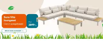 Van der Garde tuinmeubelen Suns Vita loungeset aanbieding