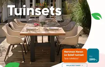Van der Garde tuinmeubelen Hartman Heron Le Soleil tuinset aanbieding