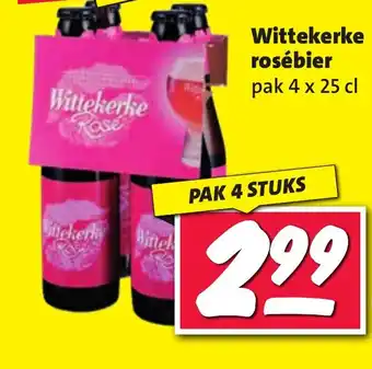 Nettorama Wittekerke rosébier aanbieding