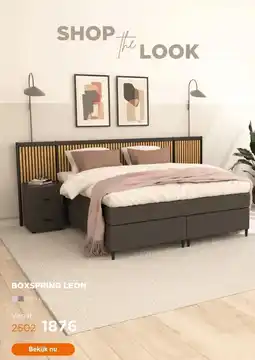 TotaalBED Boxspring Leon vlak aanbieding