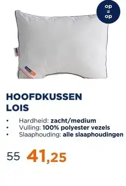 TotaalBED Hoofdkussen Lois | polyester vezels | aanbieding