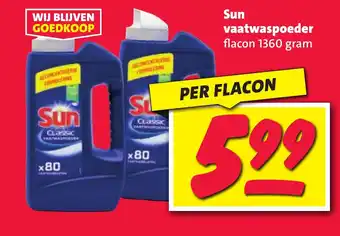 Nettorama Sun vaatwaspoeder aanbieding
