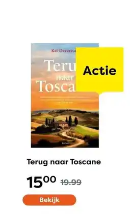 The Read Shop Terug naar Toscane aanbieding