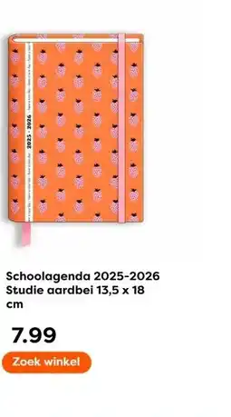 The Read Shop Schoolagenda 2025-2026 Studie aardbei aanbieding