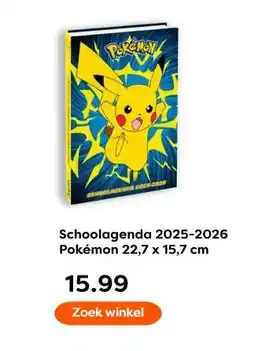 The Read Shop Schoolagenda 2025-2026 Pokémon aanbieding