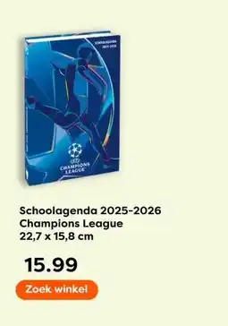 The Read Shop Schoolagenda 2025-2026 Champions League aanbieding